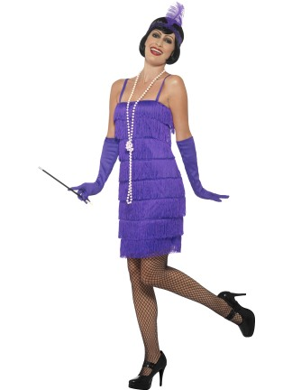 Charleston Flapper dress purple