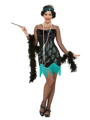 Charleston flapper jurk Peacock