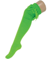 chaussettes hautes fluo vertes