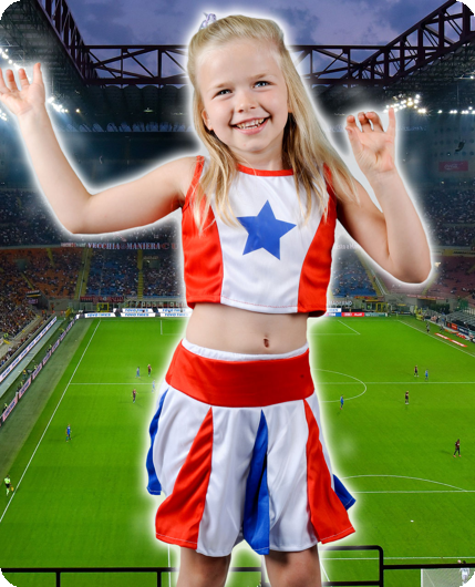 Cheerleader meisje kind
