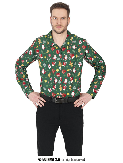 chemise de Noël verte