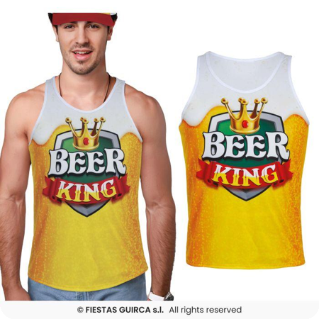 Chemise de roi de la bière pour hommes, erreur de chemise de bière
