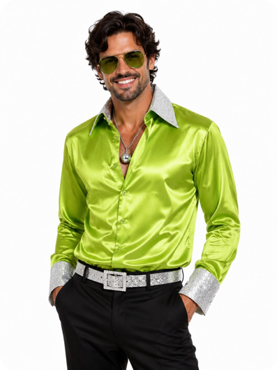 Chemise disco des années 70 premium