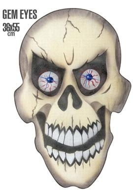 Chiffon Skull With  Gem Eyes