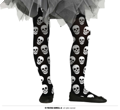 Children's Halloween tights 3-6 years skully