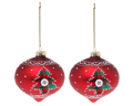 Christmas ball on tip with tree