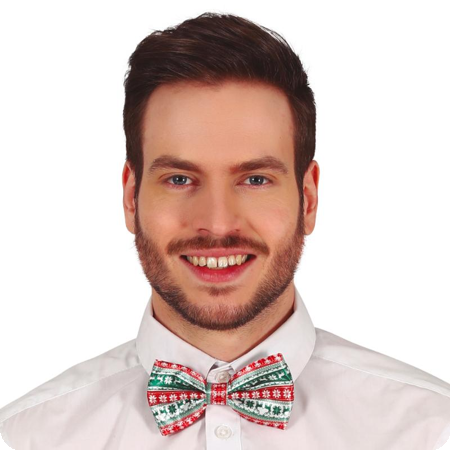 Christmas bow with reindeer