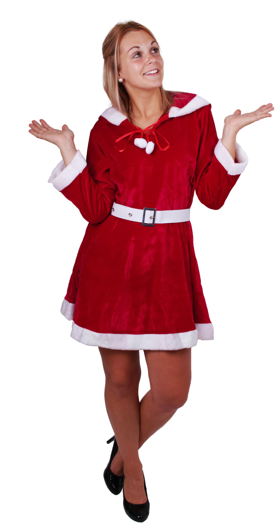 Christmas dress dark red luxury with belt