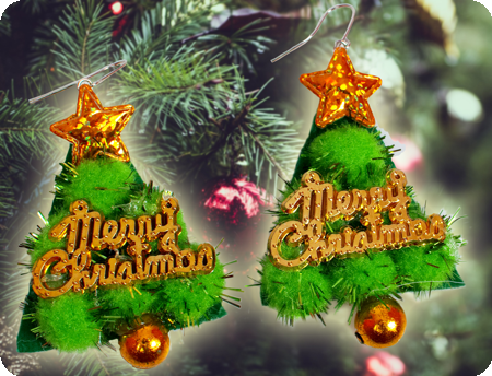 Christmas earrings