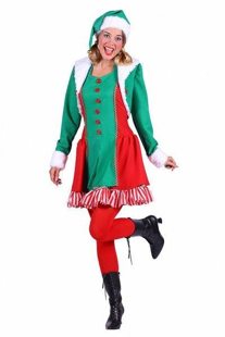 christmas elf ladies dress