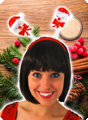 Christmas headgear with snowman