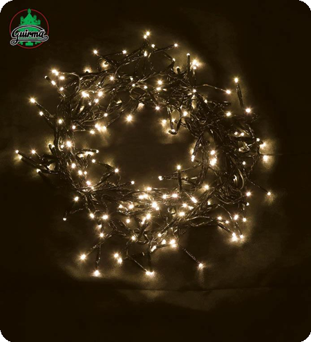 Christmas lights 100 white warm LED