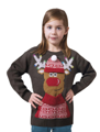 Christmas sweater reindeer with lights and music for kids