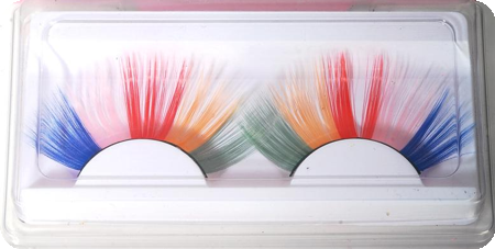 Cils multicolores