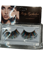 Cils métalliques multicolores longs