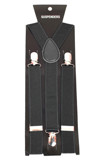 Classic black suspenders