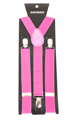 Classic bright pink suspenders