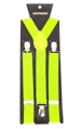 Classic bright yellow suspenders