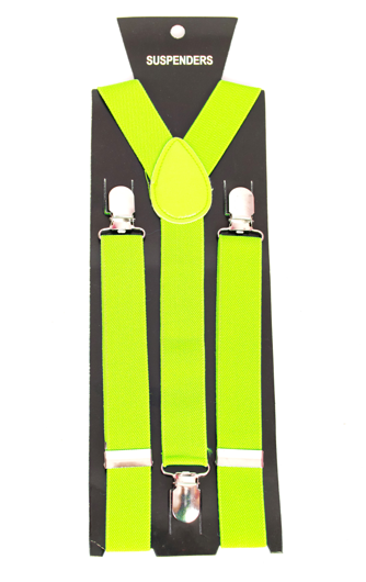 Classic bright yellow suspenders