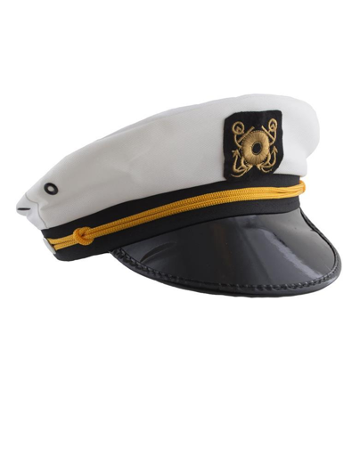 Classic Captain Hat with Anchor Emblem