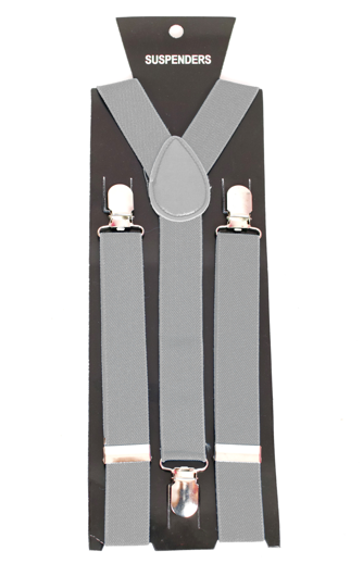 Classic gray suspenders