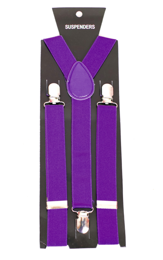 Classic purple suspenders