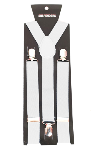 Classic white suspenders