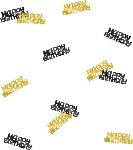 Classy party table confetti - Happy birthday