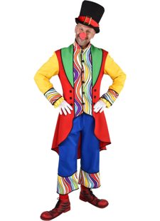 clown costume rainbow