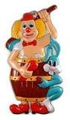 Clown deco 40cmx25cm plastic