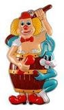 Clown deco 40cmx25cm plastic