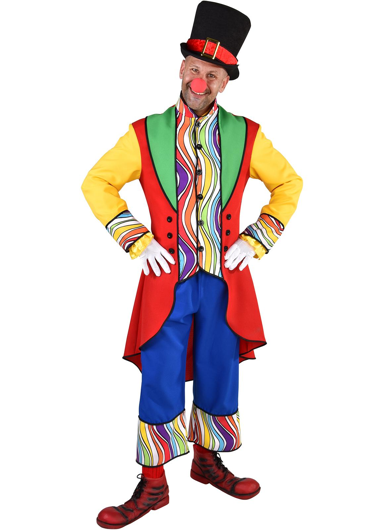 clown kostuum rainbow