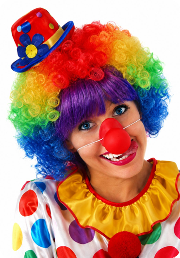Clown Neus met Elastiek - Deluxe Uitvoering