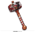clown opblaasbare hamer 90 cm