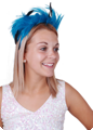 Coiffure Plume Turquoise