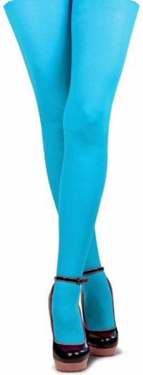 Collants extensibles bleu clair