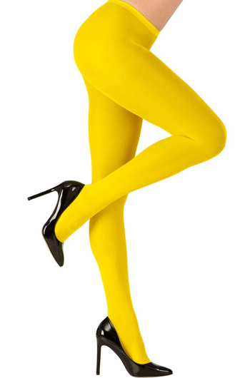 collants fluo jaunes