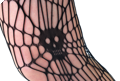 collants nets avec motif de crâne