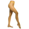 Collants résille avec des trous de taille moyenne en jaune fluo