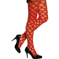 Collants résille rouges des années 80