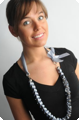 Collier argent en Satin