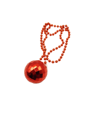 Collier boule à facettes rouge