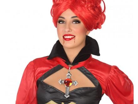 Collier d'Halloween croix vampire