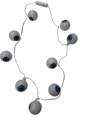 Collier yeux avec lumières Halloween