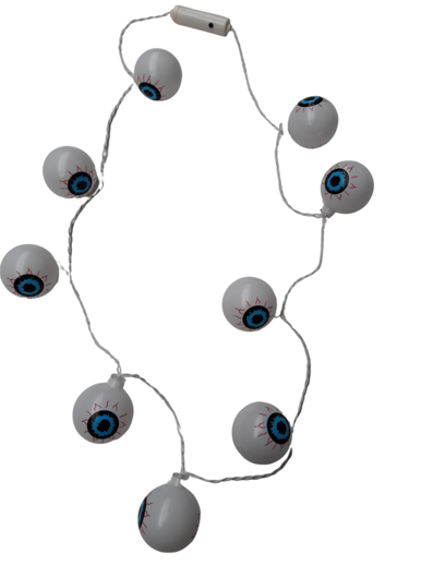Collier yeux avec lumières Halloween