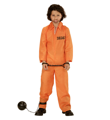 Combinaison de prisonnier orange pour enfants