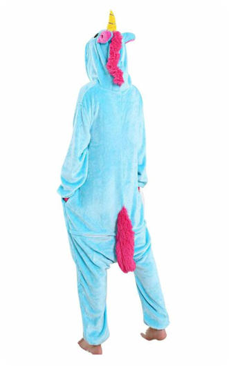 Combinaison licorne bleue enfant