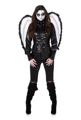 Costume d'ange gothique noir pour dames