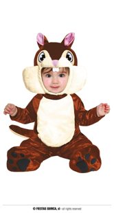 costume de bébé écureuil