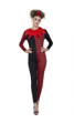 costume de bouffon maléfique pour dames